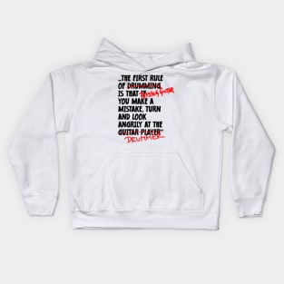 The First Rule Of Guitarist Kids Hoodie